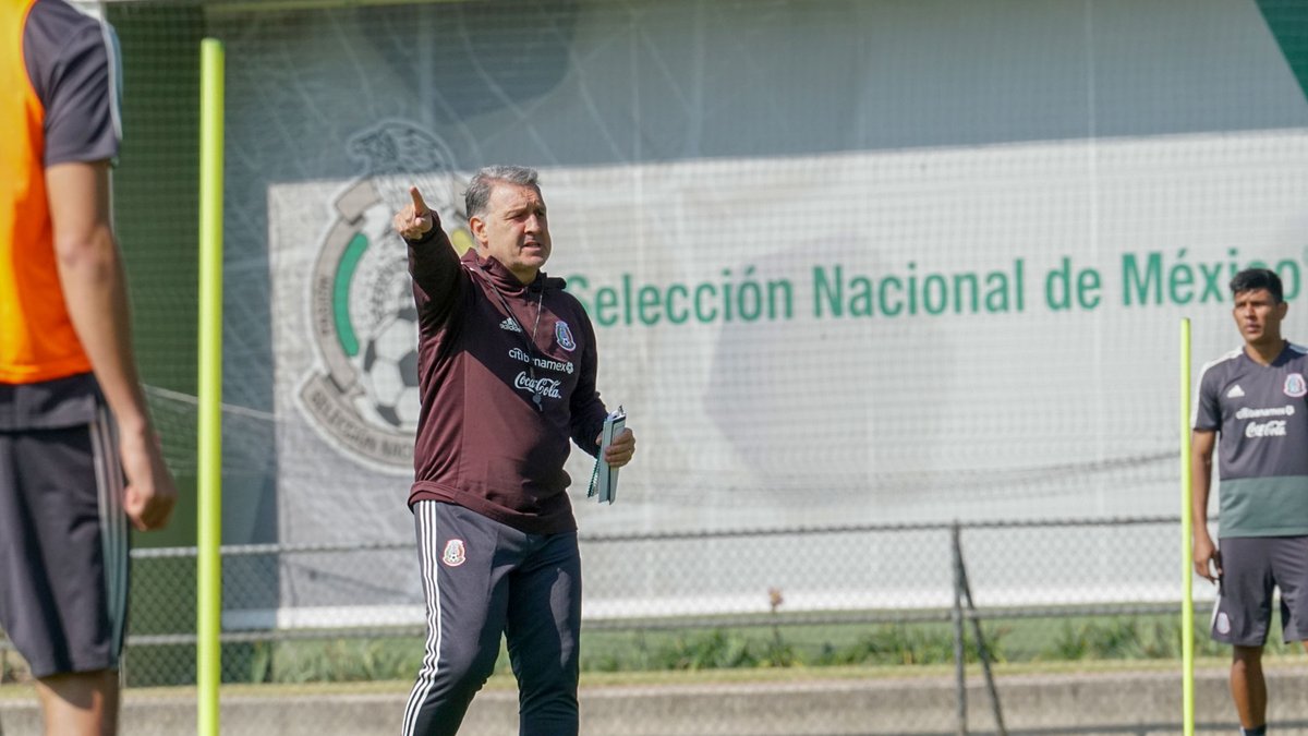 Gerardo Martino dirigió su segundo entrenamiento con el Tri (Twitter @miseleccionmx)