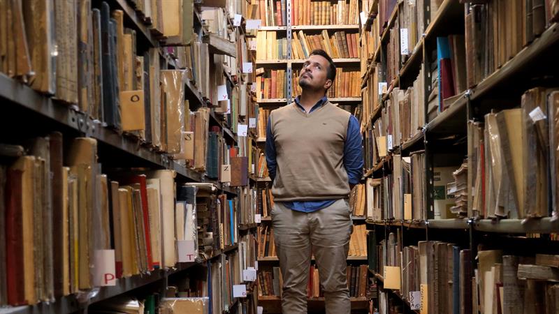 Lucio Aquilanti, el mayor coleccionista de la obra de Julio Cortázar. (EFE)