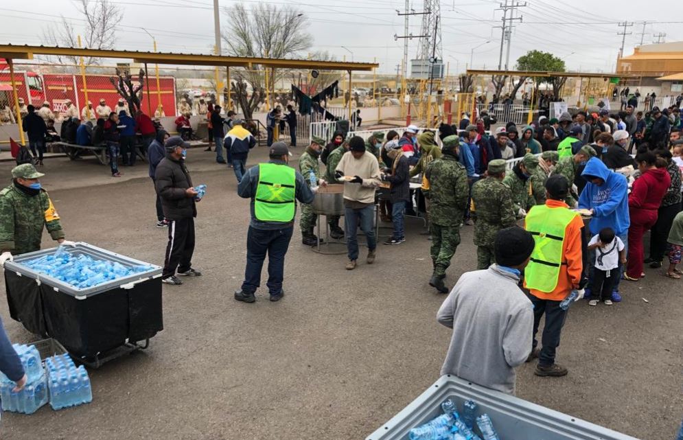 En Piedras Negras se tienen 2 mil migrantes. (Twitter INM)
