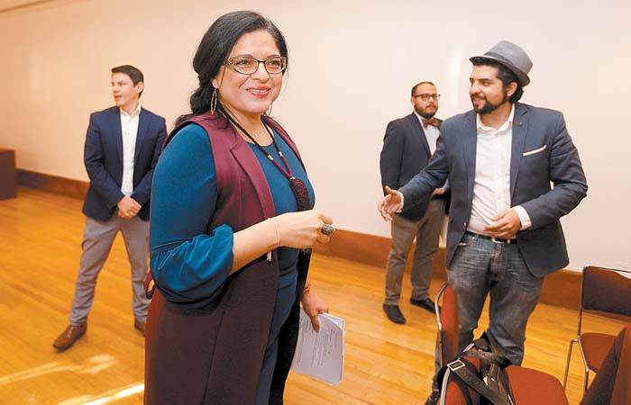 La secretaria de Cultura realizó su segunda conferencia de prensa en Bellas Artes. Ariana Pérez