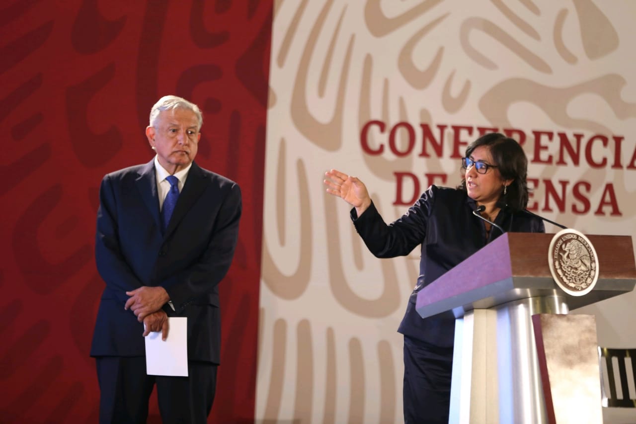 La secretaria de la Función Pública, Irma Eréndira Sandoval. (Javier Ríos | Milenio)