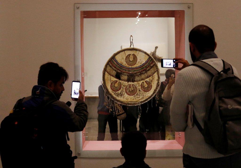 México. La exhibición de un Chimalli en el Museo Nacional de Historia en el Castillo de Cahpultepec (Reuters)