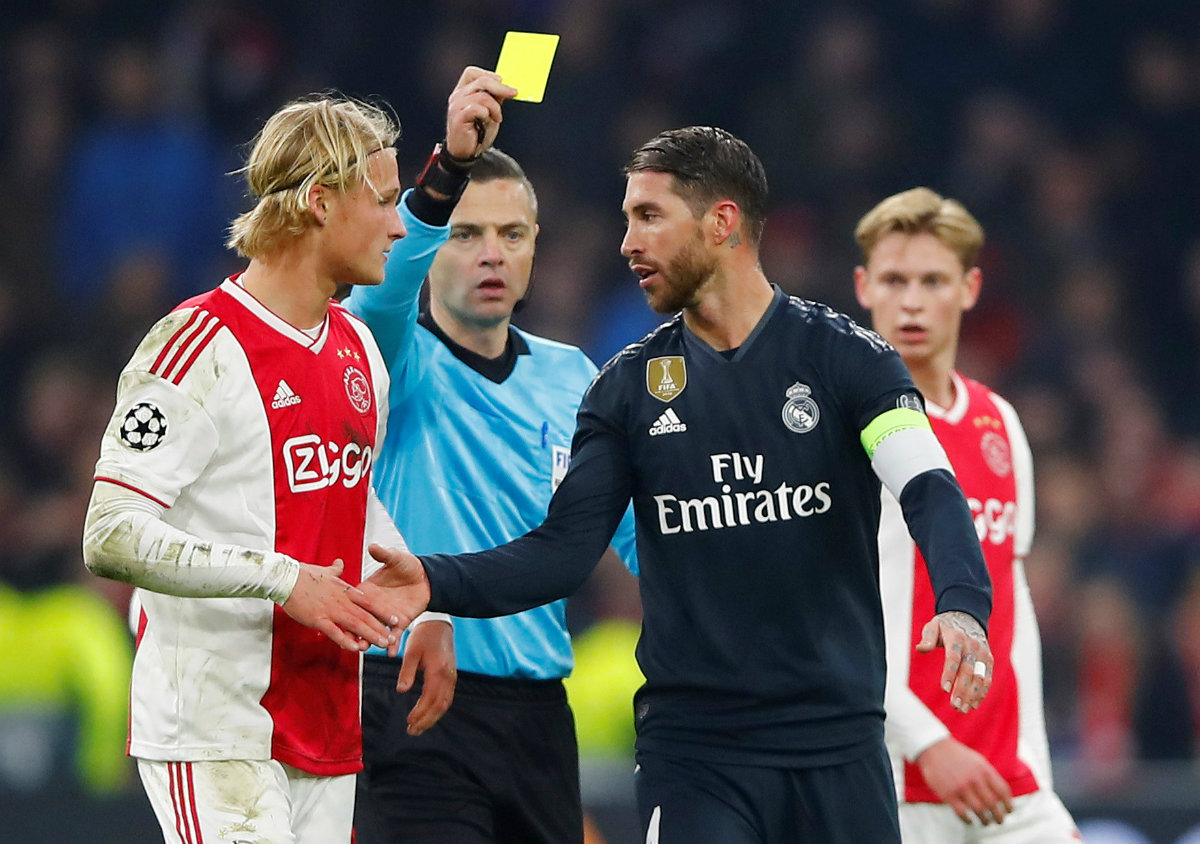 Sergio Ramos dijo que forzó su tarjeta amarilla en Champions (Reuters)