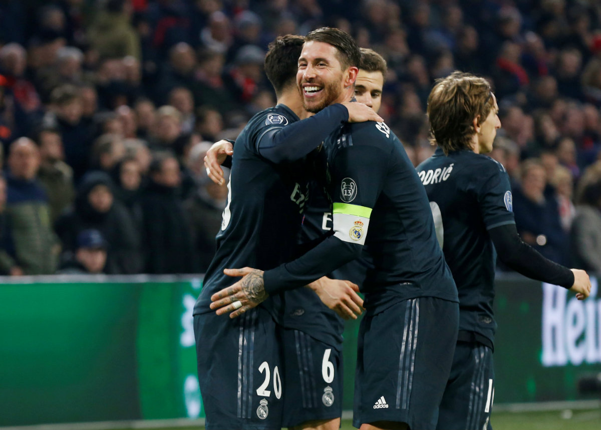Sergio Ramos llegó a 600 juegos con la camiseta del Real Madrid (Reuters)