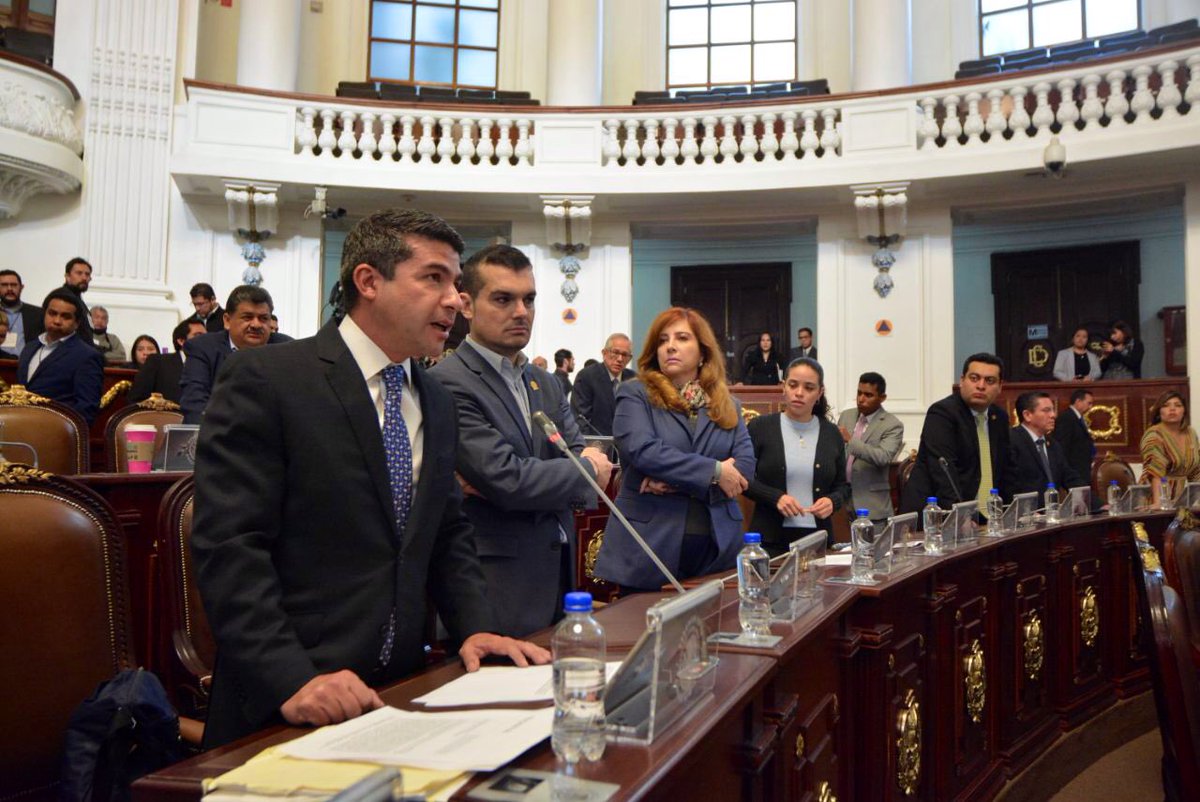 El coordinador de la bancada panista en el Congreso de la CdMx, Mauricio Tabe. (@PAN_CDMX)