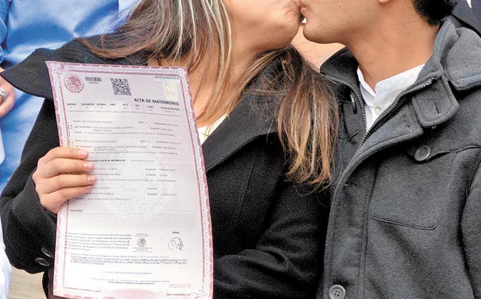 Una disminución del 12% registraron los matrimonios en Coahuila. (Milenio Digital)