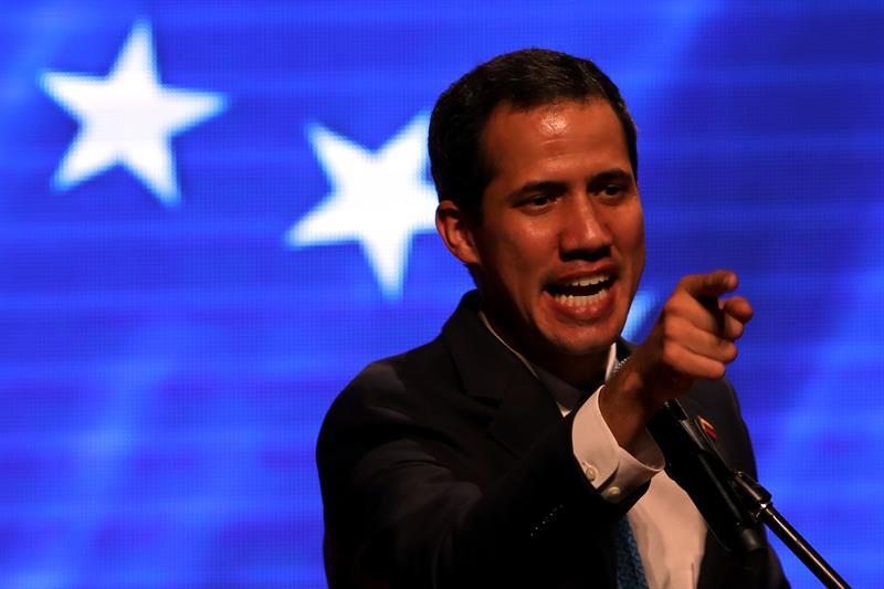 El autoproclamado presidente interino del país Juan Guaidó.