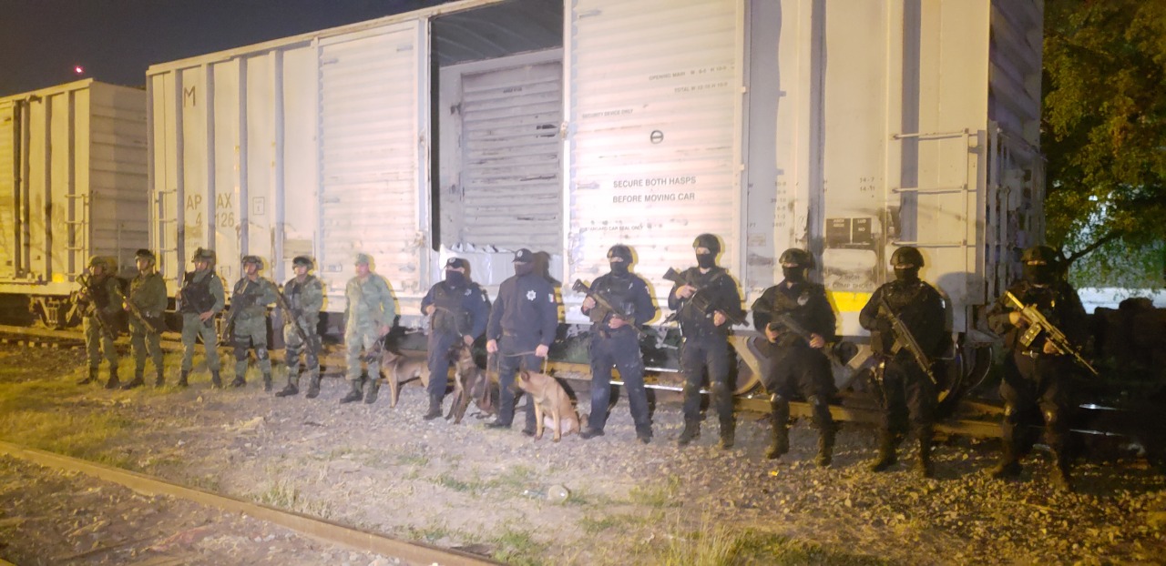 El tren fue asegurado durante un operativo.