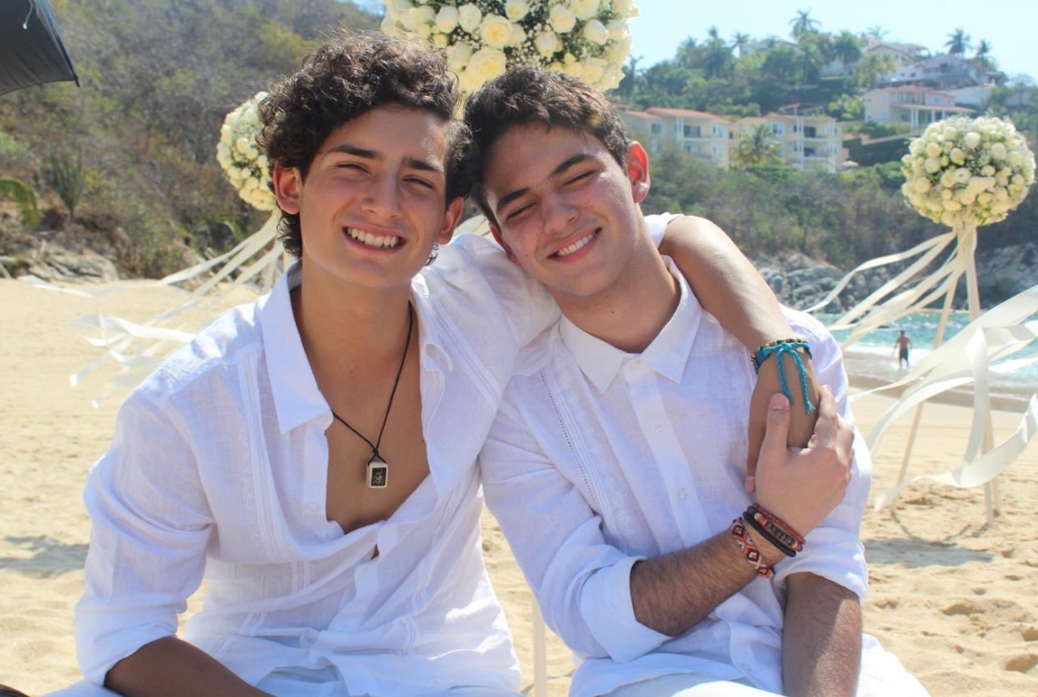 Emilio Osorio y Joaquín Bondoni se encuentran en las grabaciones del final de 'Mi marido tiene más familia'. (Twitter: Juan Osorio)