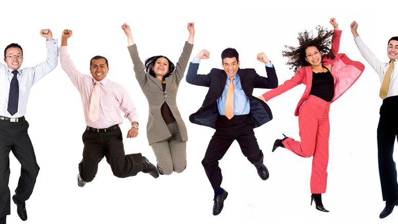Empleados felices.