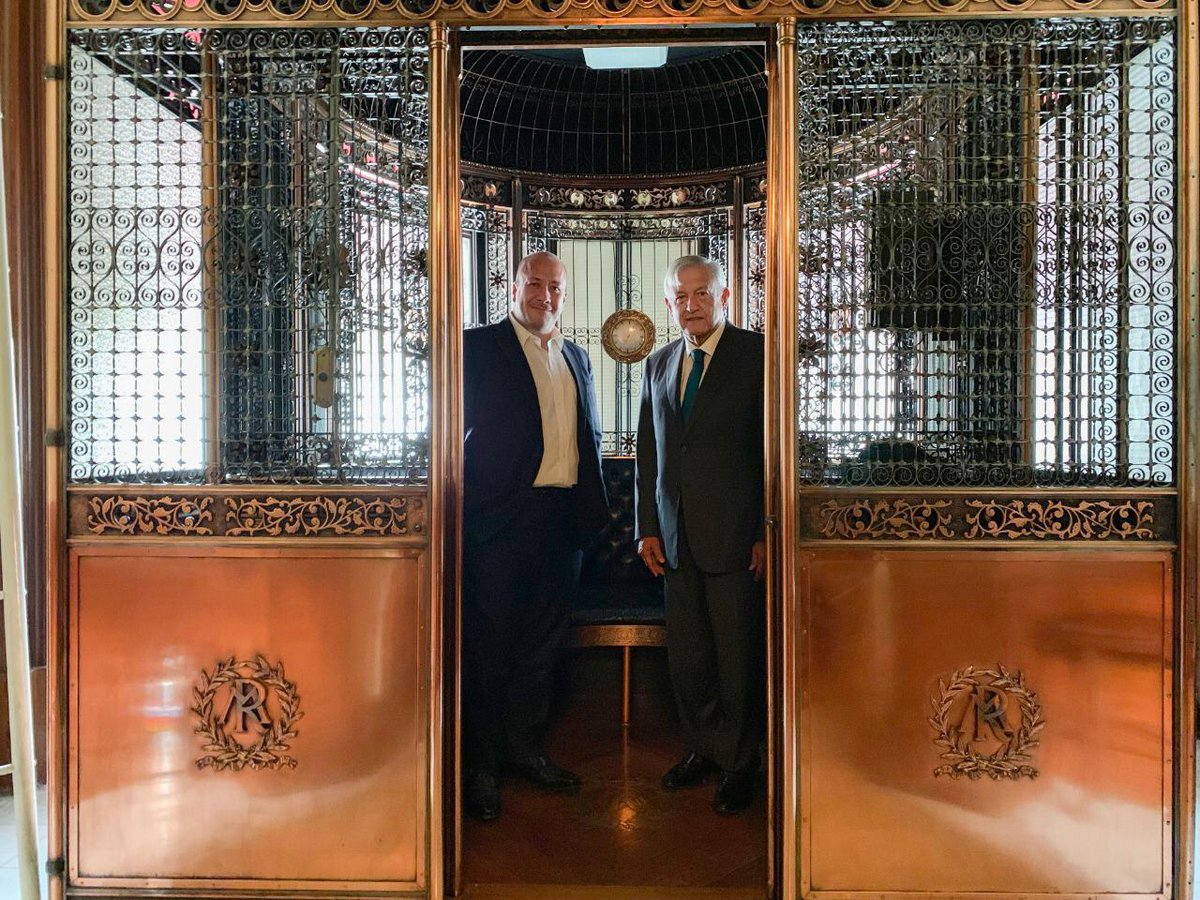 Enrique Alfaro se reunió con el presidente Andrés Manuel López Obrador en Palacio Nacional (@EnriqueAlfaroR)