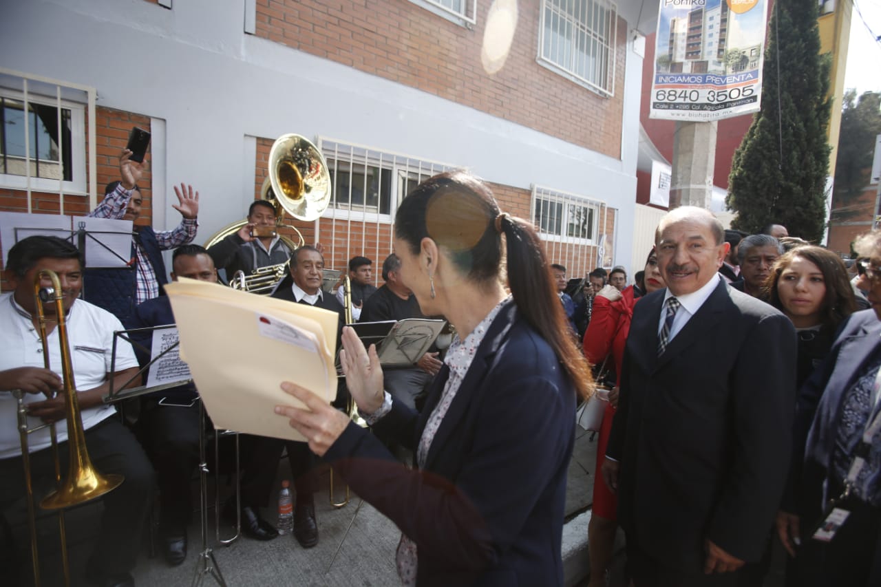 La jefa de Gobierno anunció que en la alcaldía se harán otras dos escuelas de música. (Ariana Pérez)