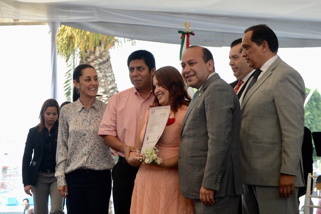 La jefa de Gobierno fue testigo de honor. (@A_VCarranza)