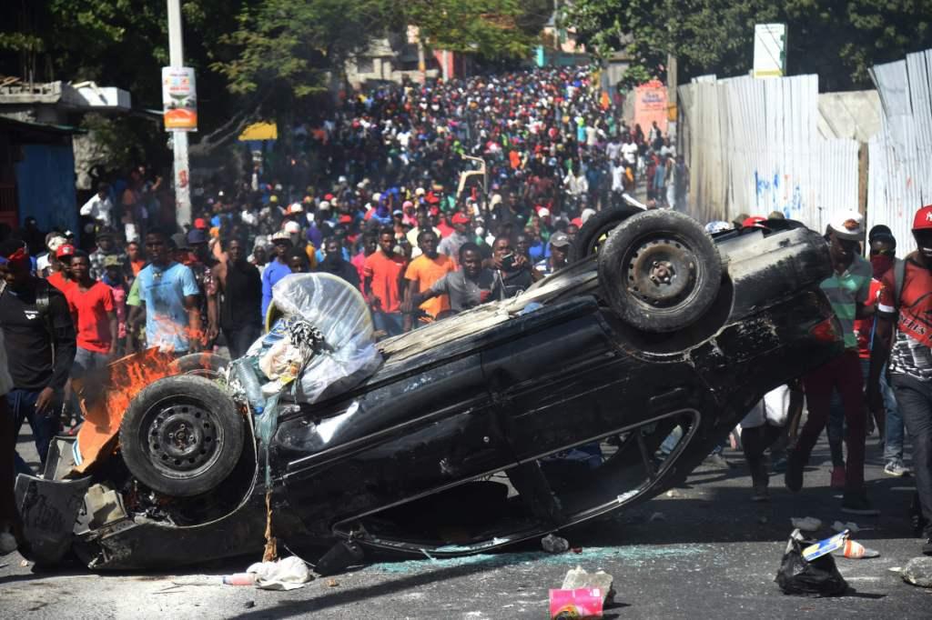 Las protestas han ocasionado una paralización completa de la economía haitiana (AFP)