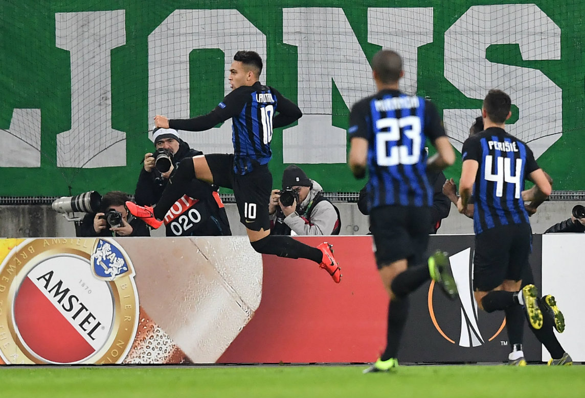 Rapid Viena vs Inter de Milán (AFP)