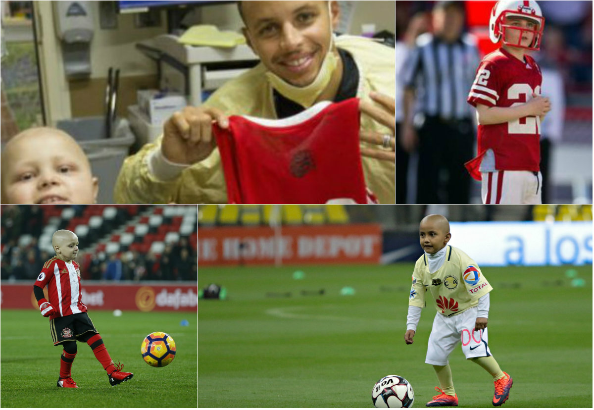 Jack Hoffman, Brody Stephens, Bradley Lowery y César Augusto son algunos de los niños a quienes sus ídolos les han cumplido sus sueños