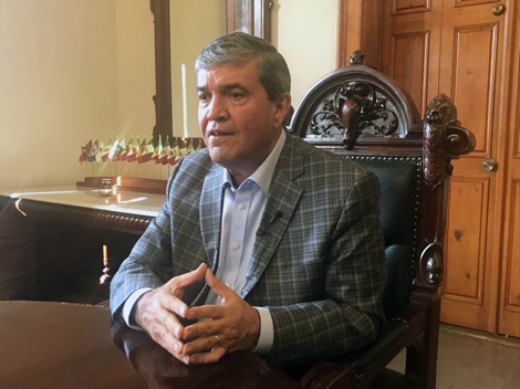 Manuel González, secretario de Gobierno en Nuevo León. (Foto: Eduardo Mendieta)