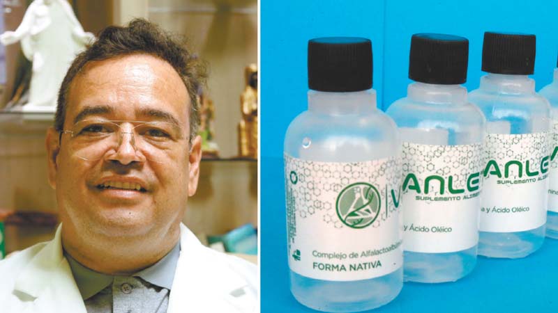 Mario Alberto Valdez explica que el tratamiento combina la medicina herbolaria tradicional con conceptos de biotecnología aplicados a la salud. Leonel