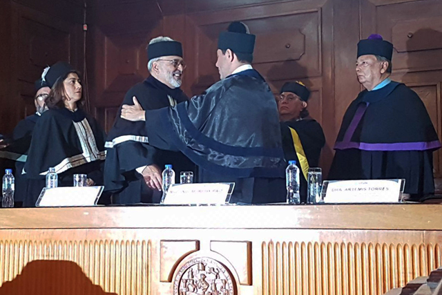 El Salón General Mayor “Adolfo Mijangos López”, del Museo de la Universidad de San Carlos, fue el escenario en el cual se reconoció la trayectoria del