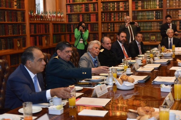 El Gabinete de Seguridad se reunió con gobernadores del PRI en la Secretaría de Gobernación. (Cortesía)