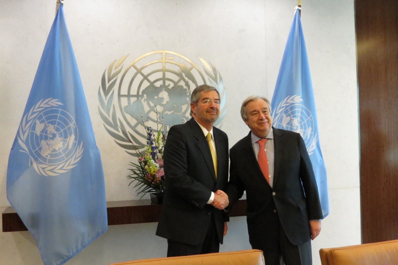 Juan Ramón de la Fuente presentó sus cartas credenciales como embajador ante la ONU.