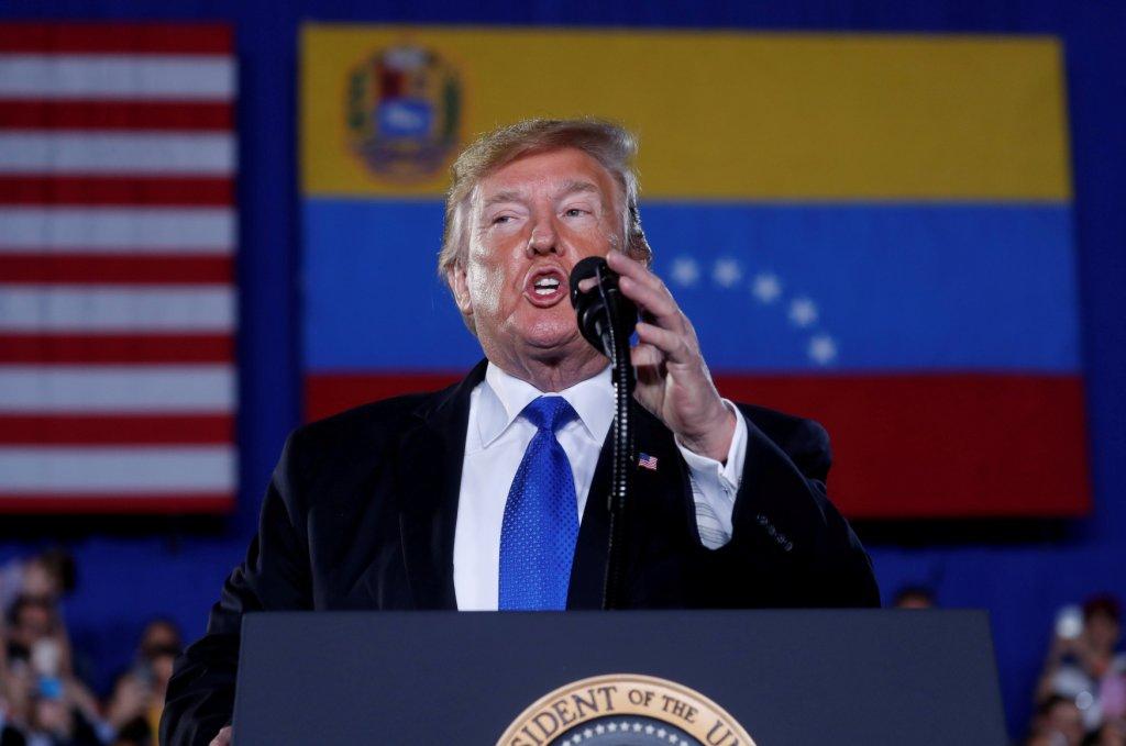 El mandatario republicano agregó que quiere una transición del poder pacífica en Venezuela. Reuters