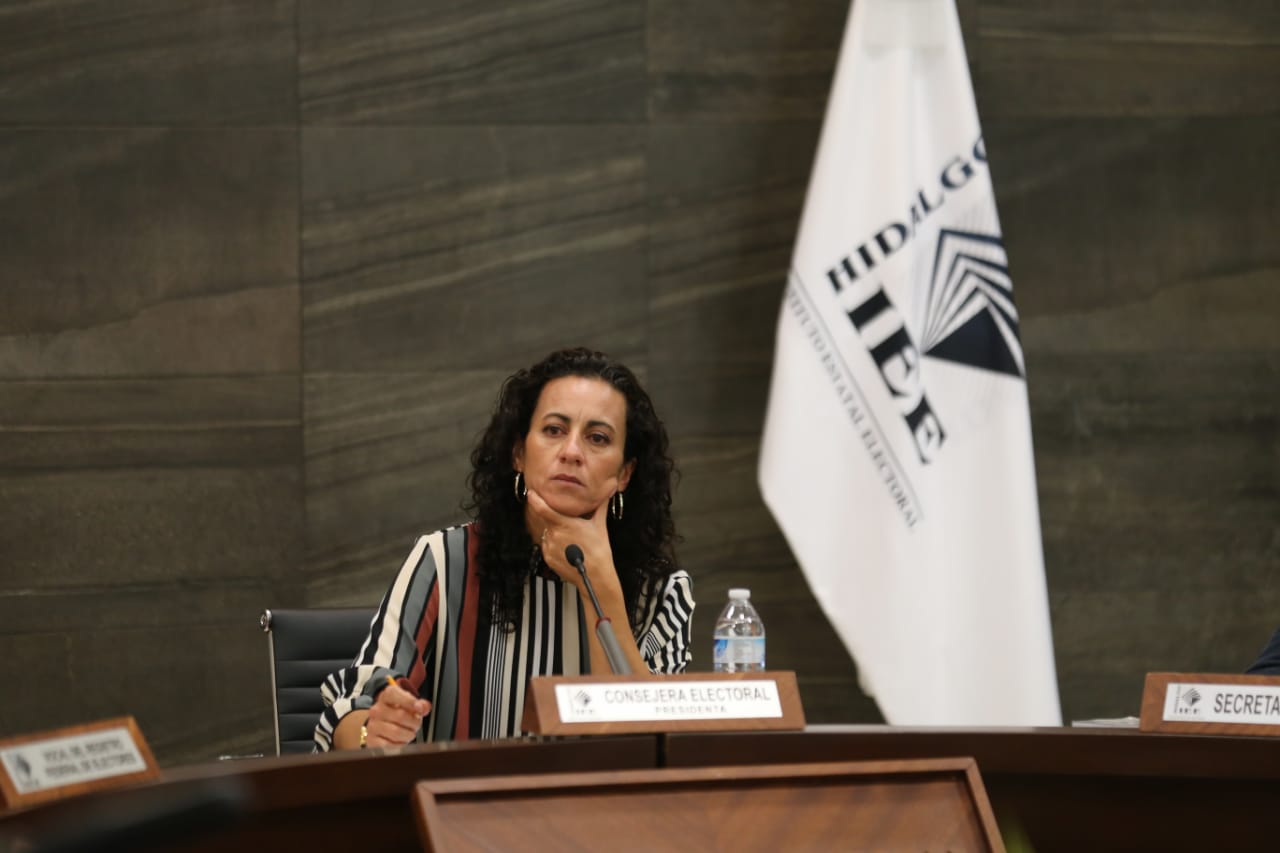 Guillermina Vázquez Benítez, consejera presidente del IEEH. (Jorge Sánchez)