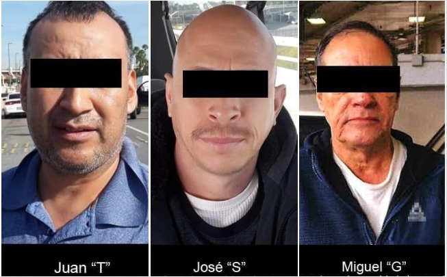 Los mexicanos fueron detenidos por agentes de la Fiscalía General de la República. (Especial)