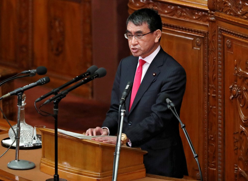 Ministro japonés de Relaciones Exteriores, Taro Kono. Reuters