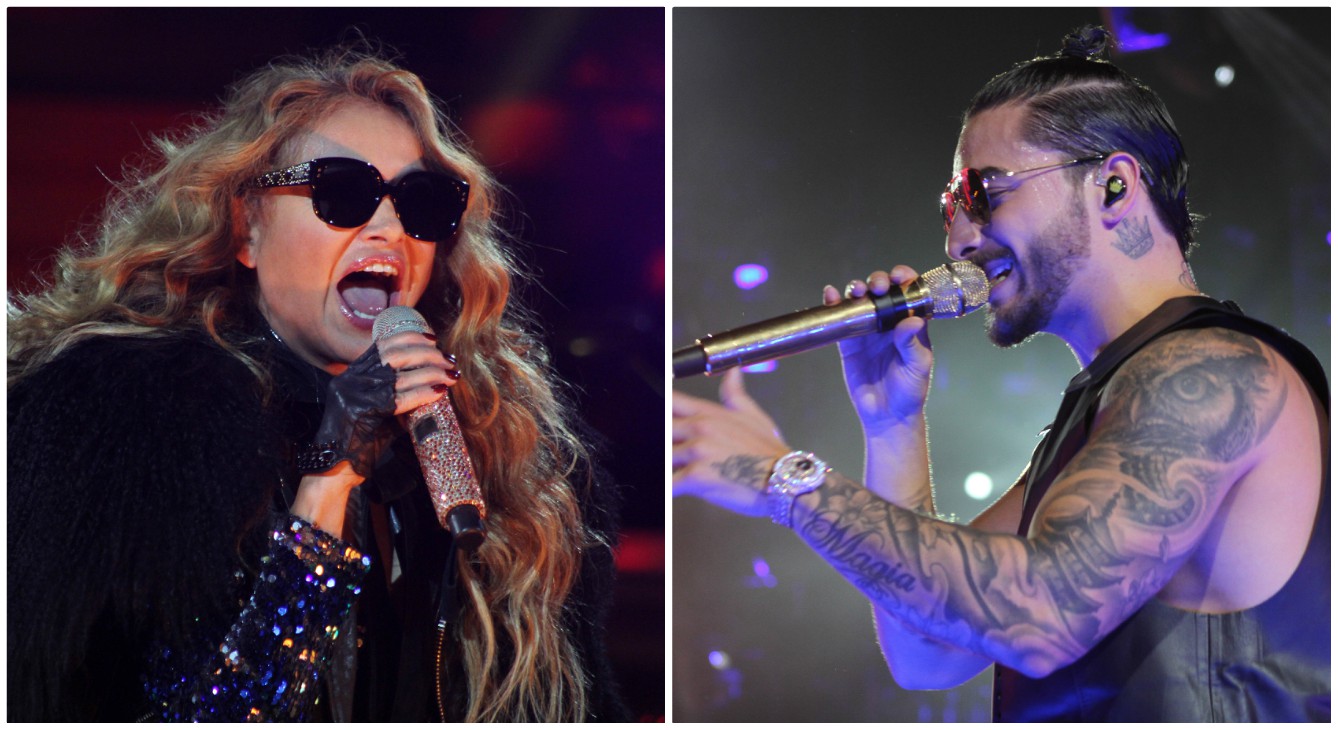Paulina Rubio y Maluma. (Cuartoscuro)