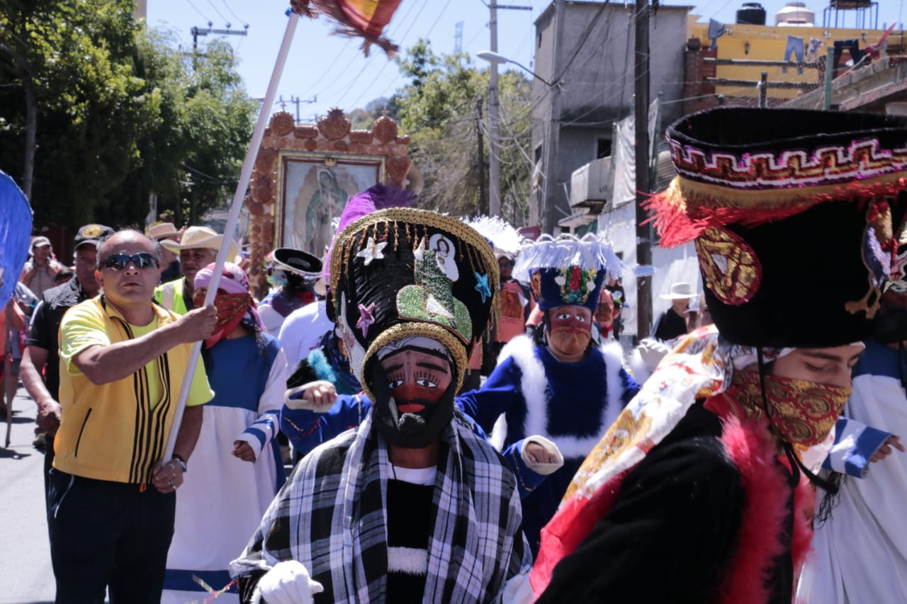 Peregrinos llegaron a la demarcación Cuajimalpa de Morelos. (Especial)