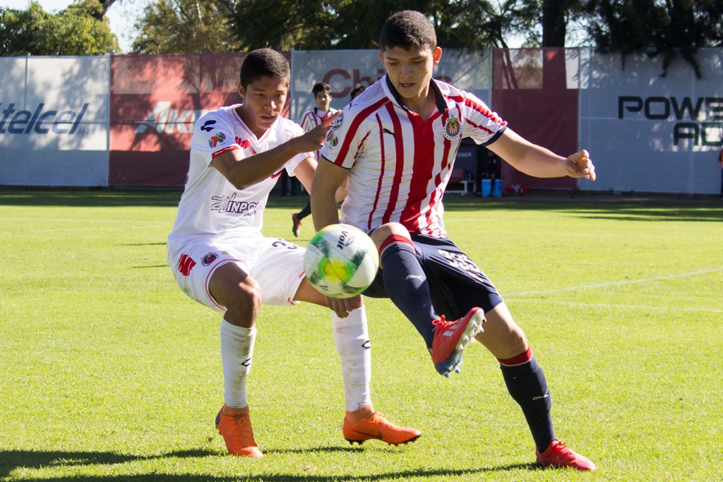 Sebastián Martínez en un duelo de Chivas (Imago7)