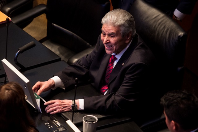 Carlos Aceves el Olmo, senador y líder de la CTM/Cuartoscuro.