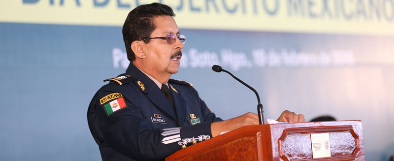 David Moreno Gutiérrez, comandante de la 18ava Zona Militar. (Jorge Sánchez)