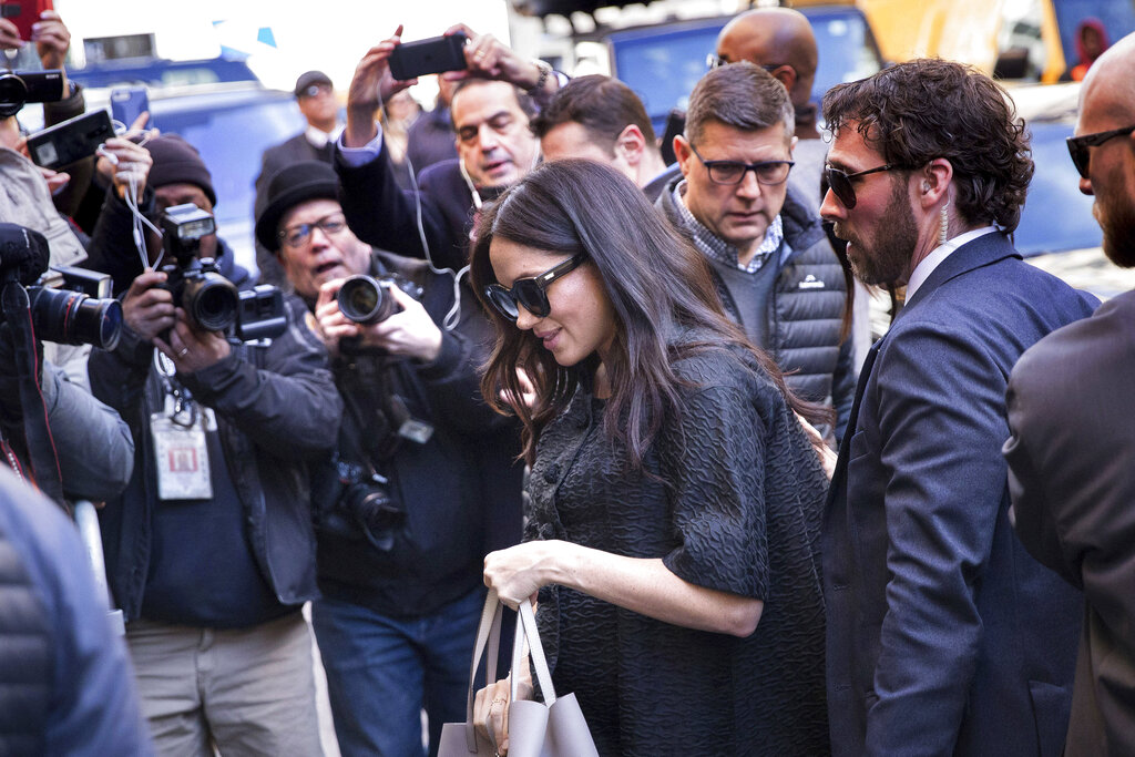 Meghan Markle fue vista en Nueva York en estos días. (AP)