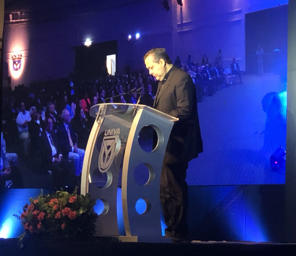 Ante alrededor de 500 invitados, el Rector de la UNIVA, Francisco Ramírez Yáñez, presentó su Informe 2018. (Especial)