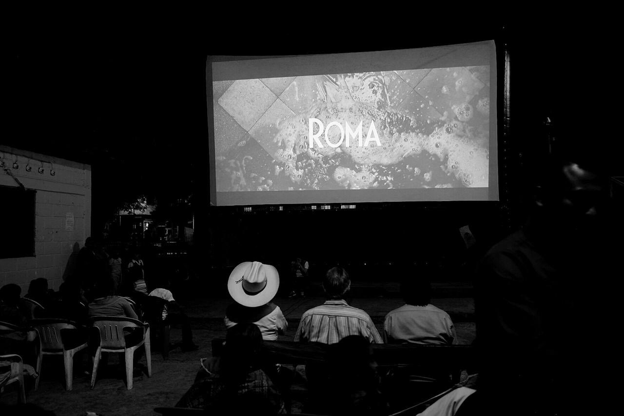 La película fue proyectada en una plaza de Cuentepec. (Ecocinema)