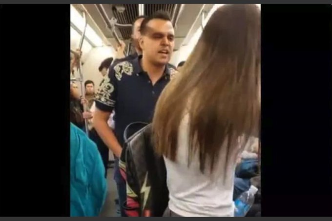 El joven cantó a la mujer dentro del vagón del metro. (Especial)