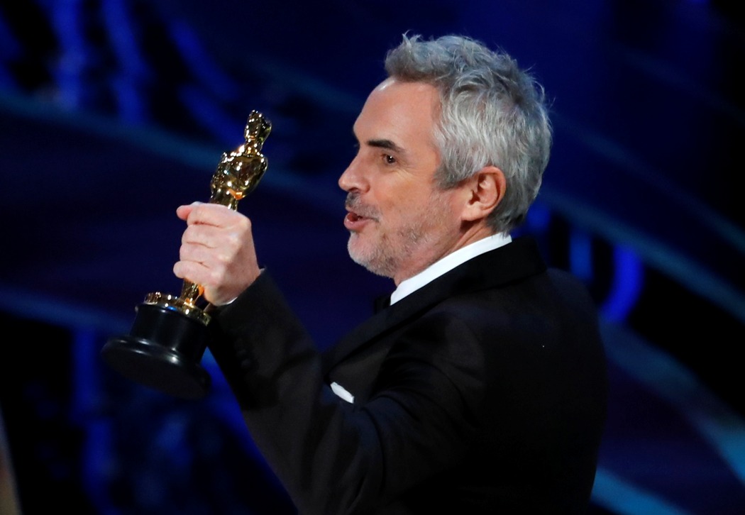 Alfonso Cuarón ganó el Oscar a la Mejor Fotografía por 'Roma' (Reuters).