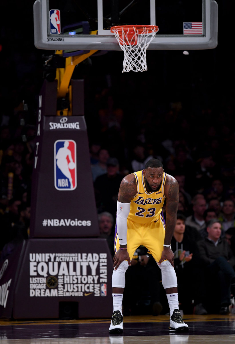 LeBron James, jugador de los Lakers (AFP)