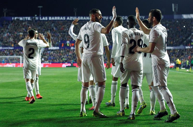 Real Madrid venció al Levante (EFE)
