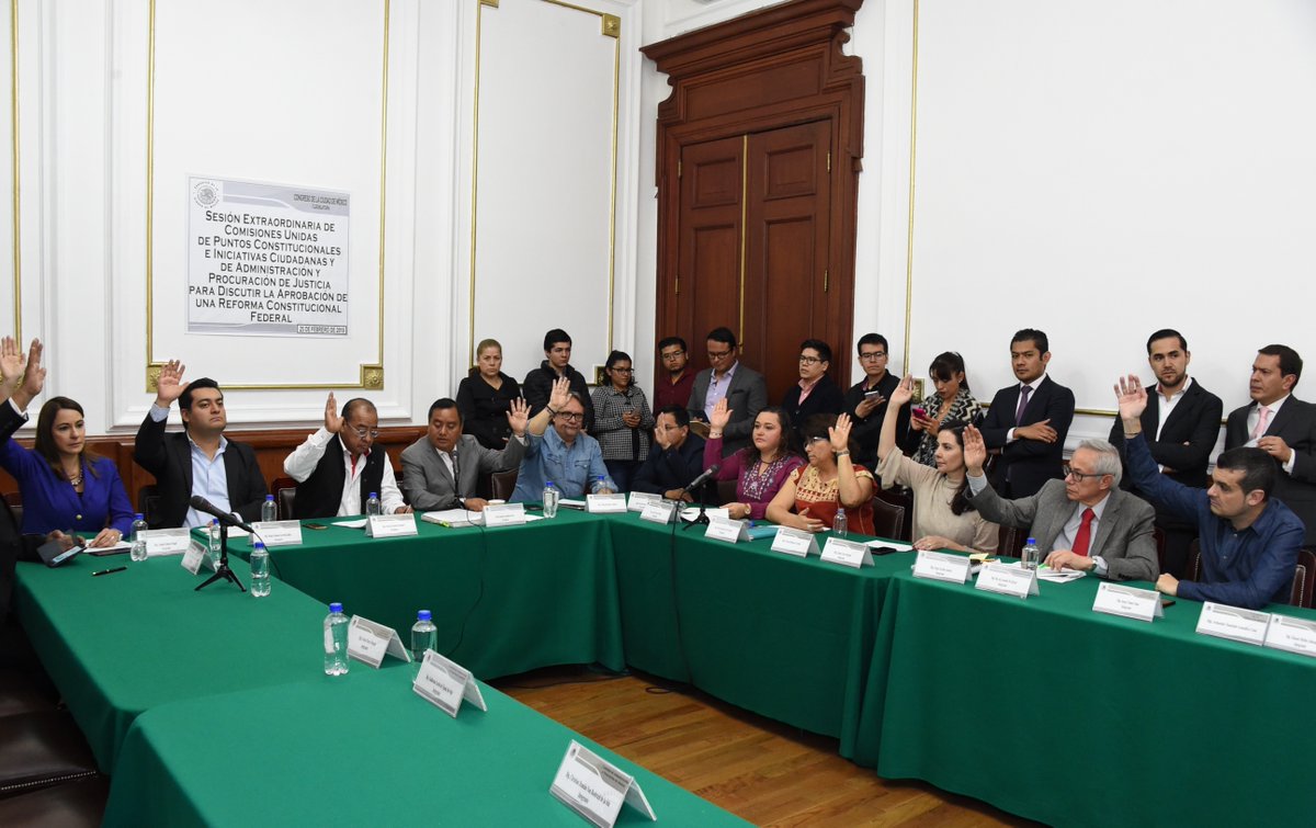 En comisiones avalaron la extinción de dominio por corrupción. (Tomada de @Congreso_CdMex)