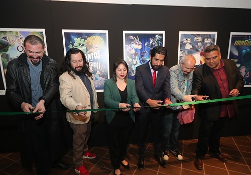 Durante la inauguración en el Centro Cultural Mexiquense. (Especial)