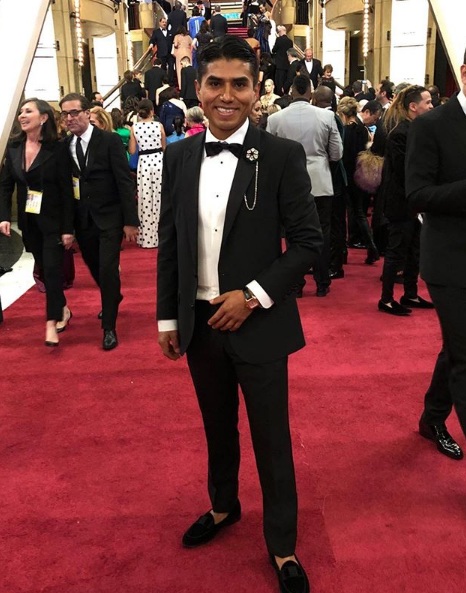 Jorge Antonio Guerrero asistió a los Premios Oscar después de obtener su visa estadunidense. (Instagram)