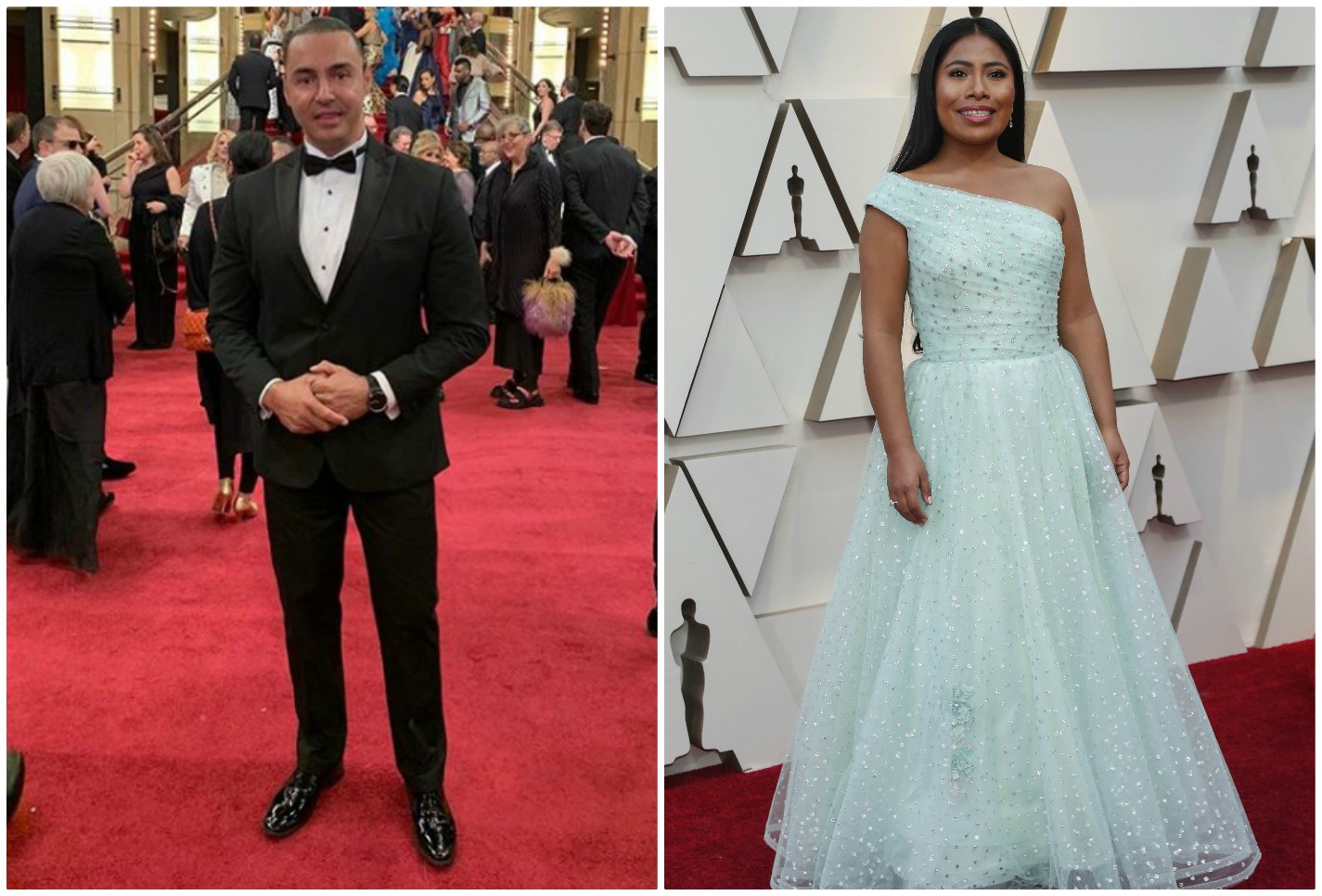 Latin Lover y Yalitza Aparicio en los Premios Oscar 2019. (Instagram/Reuters)