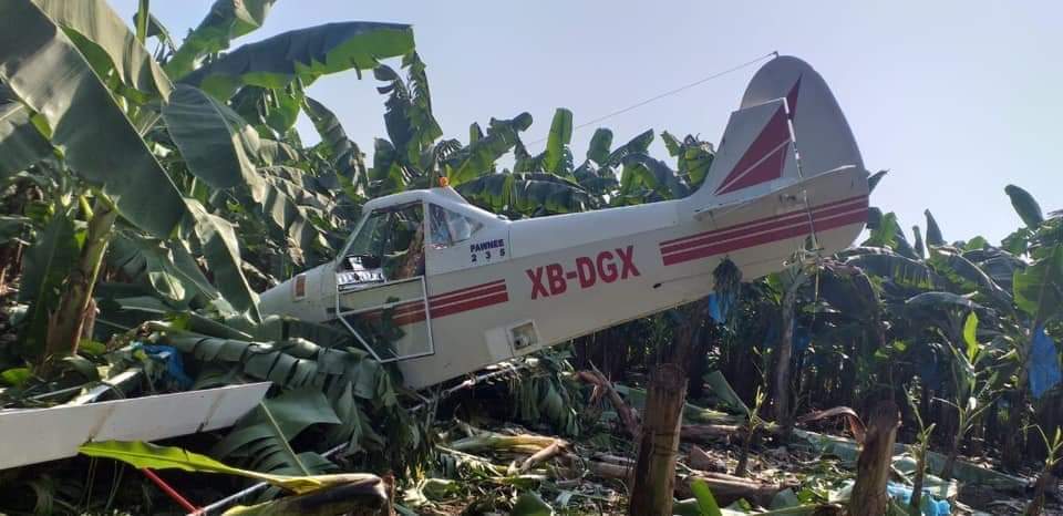 El piloto de la aeronave resultó con heridas menores. (Abraham Jiménez López)