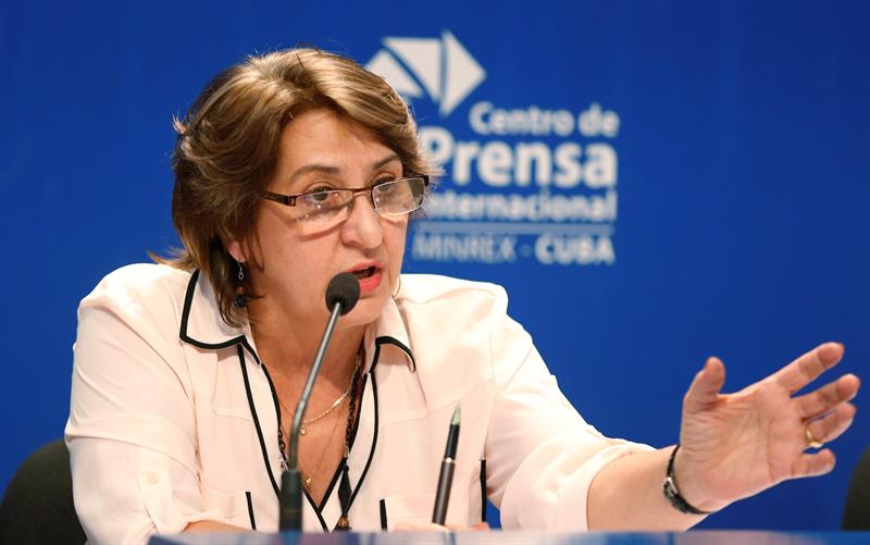 La presidenta de la Comisión Electoral Nacional, Alina Balseiro. (EFE)