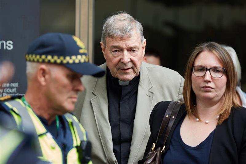 El cardenal australiano, George Pell, fue encontrado culpable de cinco cargos de agresión sexual a menores. (EFE)