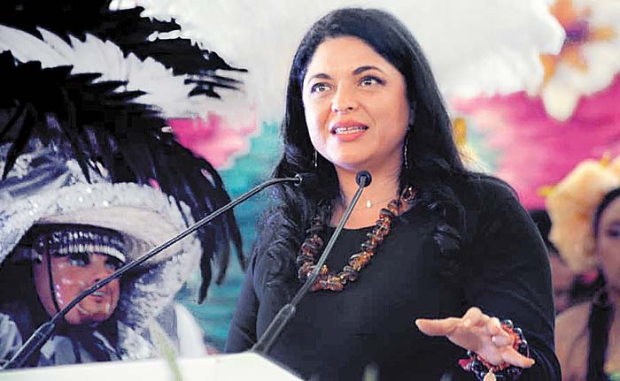 La funcionaria en San Pablo del Monte, “el lugar de la talavera”. Secretaría de Cultura