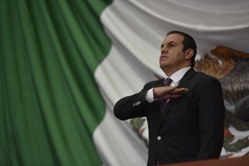 El gobernador de Morelos dijo que se deben respetar los resultados de la consulta. (Tomada de @cuauhtemocb10)